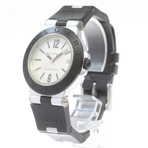 BVLGARI Aluminum AL38TA Date Silver Dial Automatic Men's Watch_868666 - Picture 2 of 6